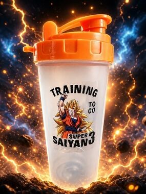 To Go Shaker Bottle - Super Saiyan Design